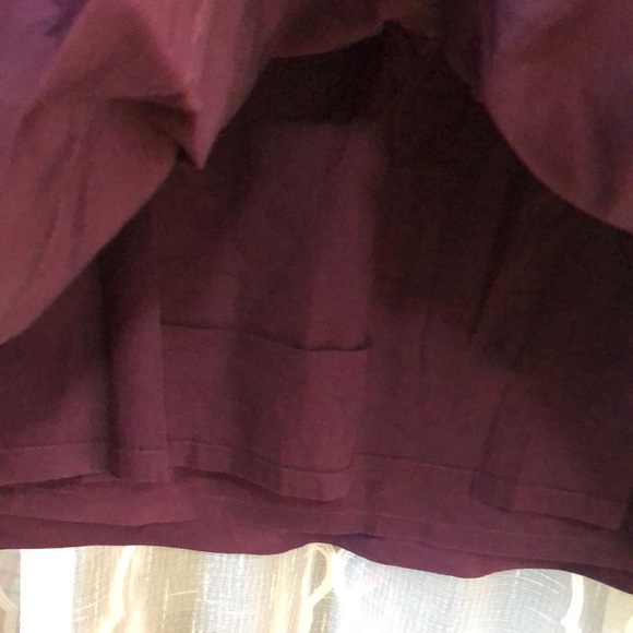 LUCKY BRAND Skirt M Pockets 100% Silk Mini POCKETS PERFECT COND - Picture 5 of 6